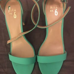 Teal heels